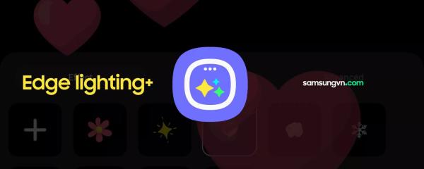 New Edge lighting+: creates a sparkling effect when receiving notifications