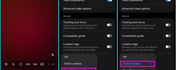 One UI 8 brings convenient new swipe gestures to the Camera app